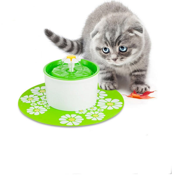 Automatic Cat Dog EU Plug Electric Pet Drinking Fountain Pet Bowl Drinking Water Dispenser Drink Filter(Not Included Placemats)