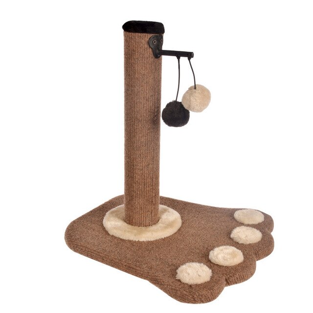 APAULAPET New Paw Print Cat Toy Cat Climbling Cat Furniture Cat Scratcher Tree Scratch Toy For Pet Kitten Jumping