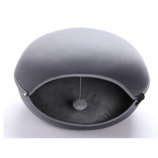 APAULAPET Warm And Washable Cat House Mongolian Yurts Pet Bed For Winner