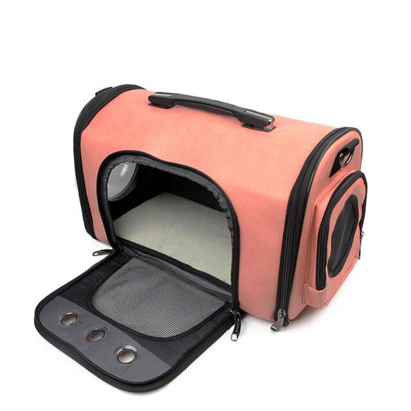 DannyKarl New 2019 Fashion Explosion PU Pet Messenger Bag Pet Tote Bag Multifunction Outing Bag Portable Cat Dog Bag