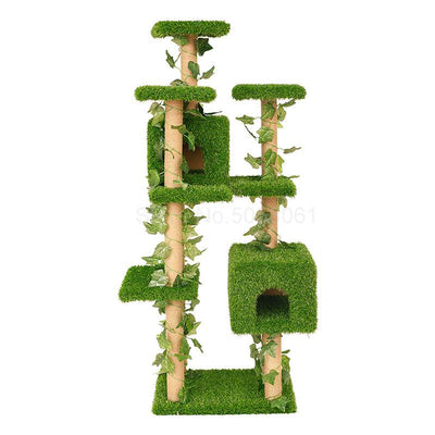 Cat climbing frame scratching board grab column cat tree jumping platform large cat climbing frame litter cat toy one