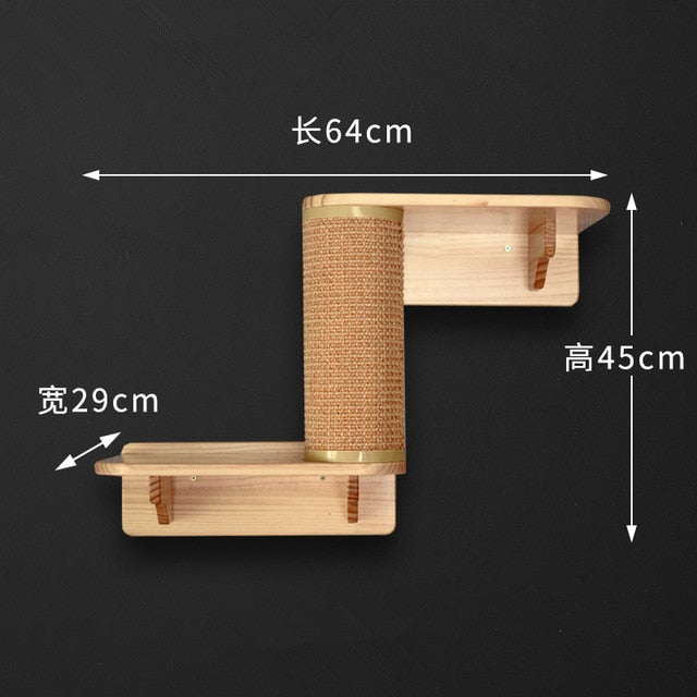 Cat Sisal Scratcher Post Climbing Tree For Cat Pet Wall-Mounted Furniture Cat Climb Wall Hanging Board Toy Wall Cat Nest HW167