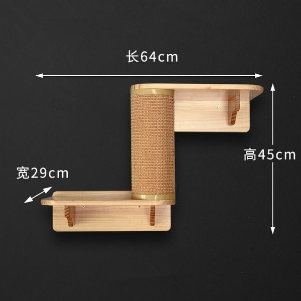 Cat Sisal Scratcher Post Climbing Tree For Cat Pet Wall-Mounted Furniture Cat Climb Wall Hanging Board Toy Wall Cat Nest HW167