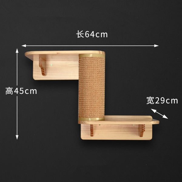 Cat Sisal Scratcher Post Climbing Tree For Cat Pet Wall-Mounted Furniture Cat Climb Wall Hanging Board Toy Wall Cat Nest HW167