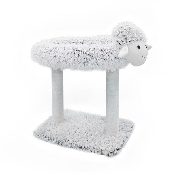 HEYPET Cat Climbing Frame Sheep Shape Cat Bed Cat House Tree Cat Scratched Toy Pet Furniture Scratched Wooden Tree Cat Jumping