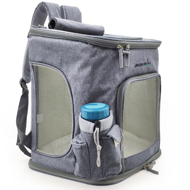 Large pet backpack Dog Dog Backpack cat bag summer breathable outgoing portable foldable cat Backpack pet carrier