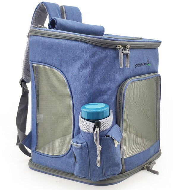 Large pet backpack Dog Dog Backpack cat bag summer breathable outgoing portable foldable cat Backpack pet carrier