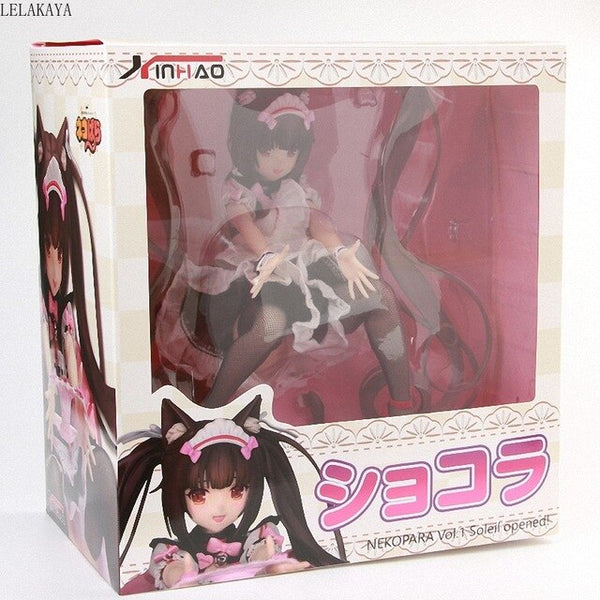 1/4 Scale Cartoon Sexy Cat Girl NEKOPARA Anime Action Figure Chocolat Maid Sofa Ver Vol.1 Model Sitting Collectible Doll 22cm