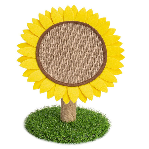 Pet products circular cat scratch board sisal sunflower cat scratch stand cat climbing cat toys cat scratching