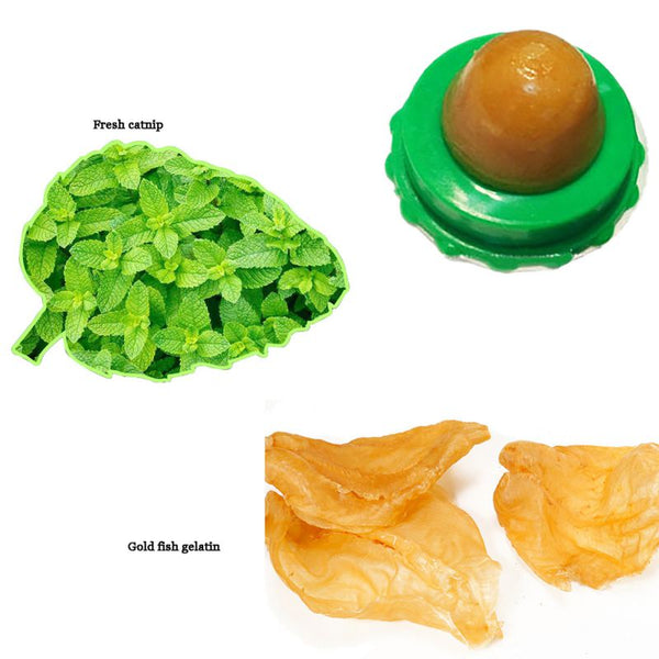 Cat Treats Energy Ball with Natural Catnip,Cat Snacks Licking Sugar Snacks Ball with Sucker