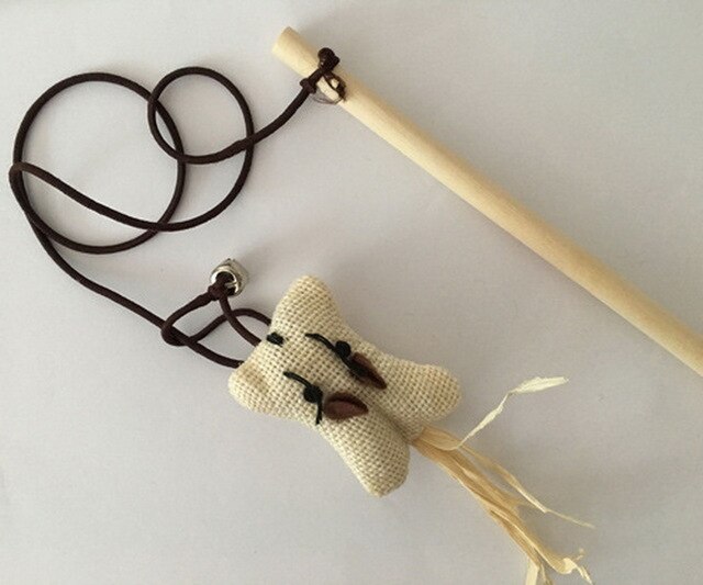 DHL 200pcs Funny Mouse Cat Toy Teaser Wand Feather Playing Cat Toys For Cats Kitten Plush Ball Interactive Scratch Stick