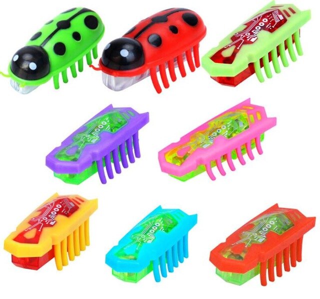 DHL 500pcs 2019 High Quality Colorful Electronic Insects Mini Mechanical Insect Cat Toy SN2780