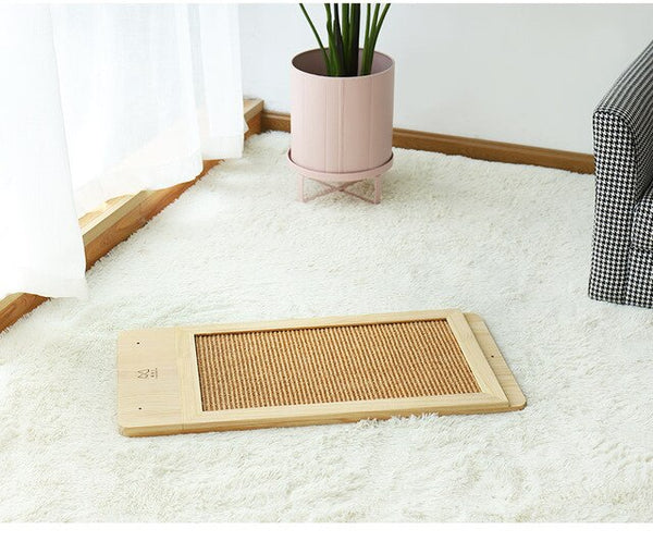 Cat wood Scratch Board Cat Wall-mounted Scratcher Pad Kitten Scratching Sisal mat Furniture Sofa Claw Protector Pads