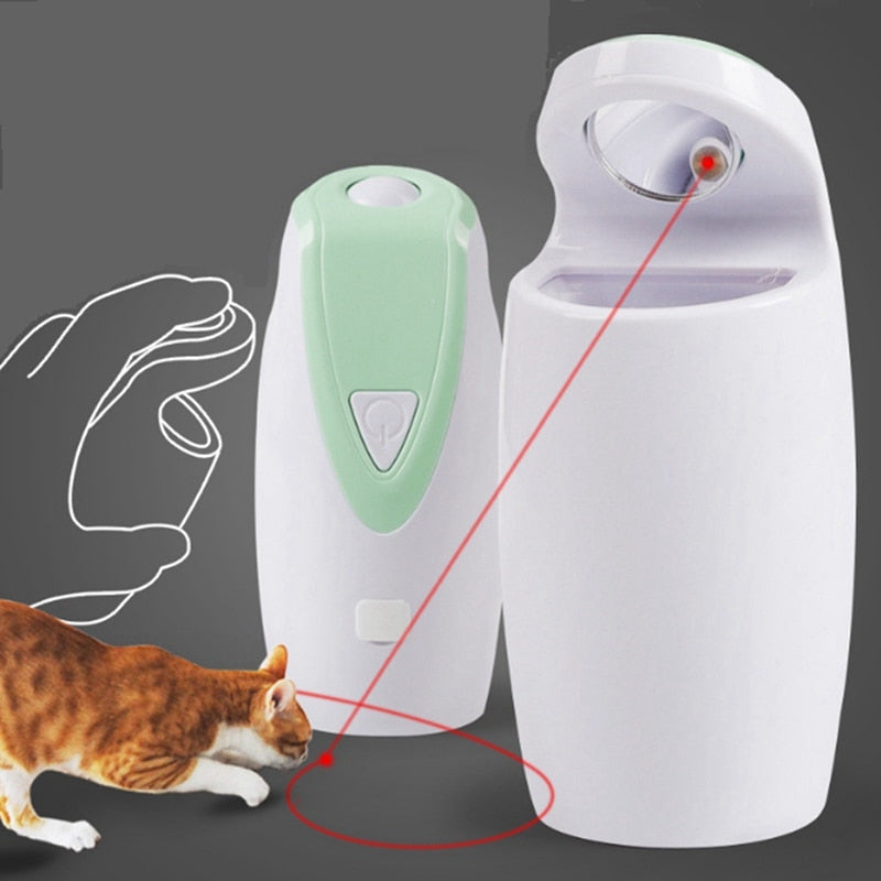 Pet Cat Toy USB  Electric Interactive Laser Toy Automatic Rotate Tease Cat Toy Dog Cats Intelligence Trainning Gato Juguetes