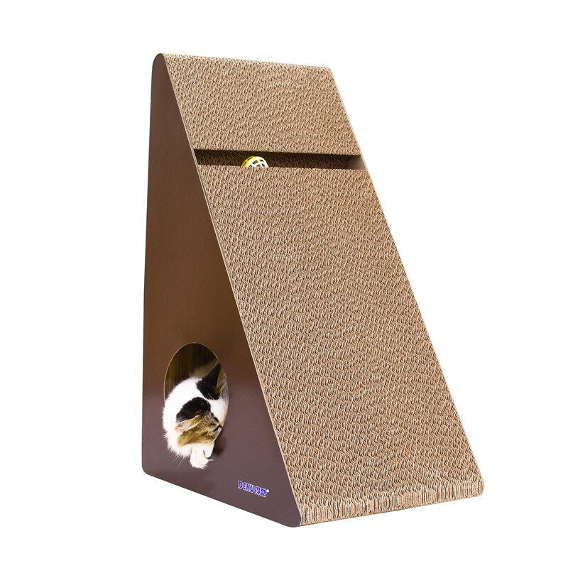 Have To Cruel Corrugated Paper Tuba Cat Cat Catch Cat Grind Toys Many Available By Wall Triangle Send Small Bell