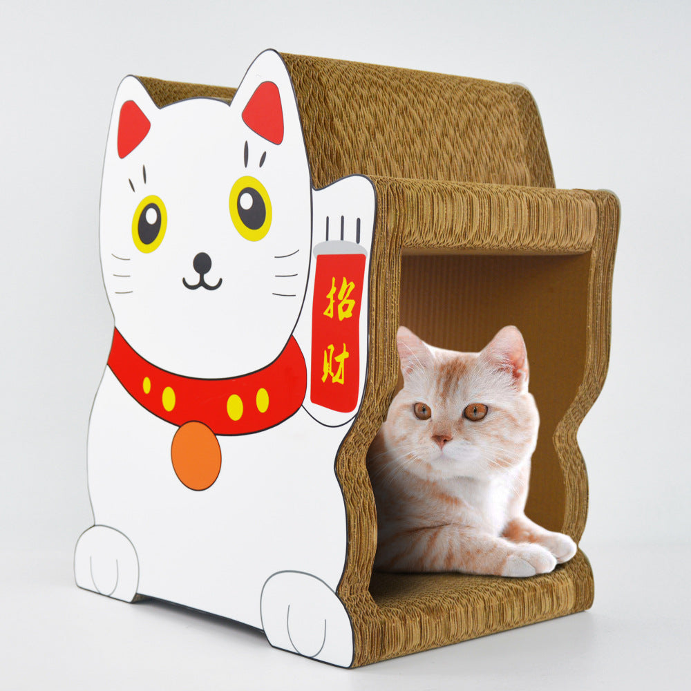 Cat scratch board corrugated paper cat playboard cat house cat bowl lucrative cat pet supplies cat toys cat cave house for cat