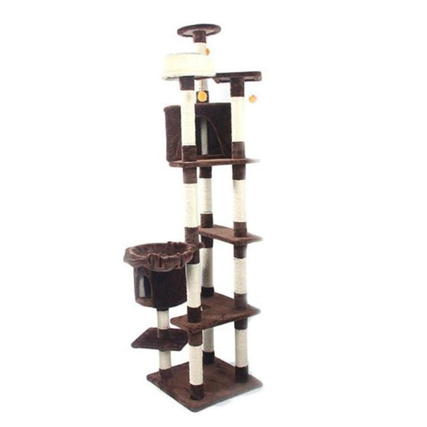 M9c 52" Sisal Cat Climbing Frame Cat Tree Cat Toy Cat Trees Are Easy To Install And Use Very Practical And Beautiful