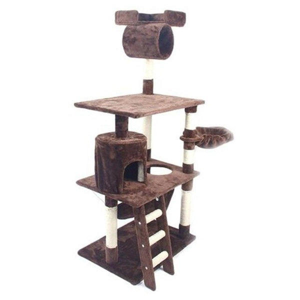 M9c 52" Sisal Cat Climbing Frame Cat Tree Cat Toy Cat Trees Are Easy To Install And Use Very Practical And Beautiful