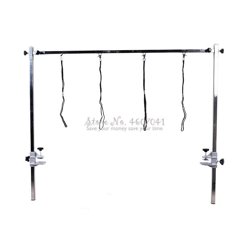 2019 Pets Stainless Steel Grooming Bracket with Sling Dog Cat Bathing Hairdressing Support for Beauty Table Pet Table Lock Clip
