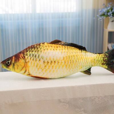giant cute cat toy simulation animal carp pillow pet cat play toy gift sofa decoration 47inch 120cm DY50755