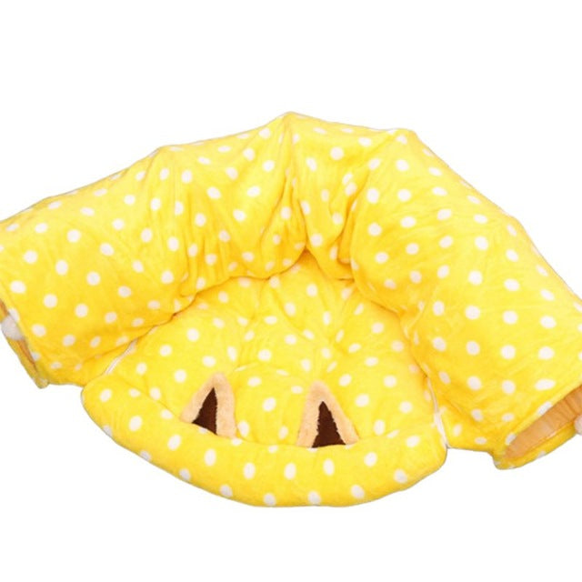 Pet Play Tube Tunnel Central Mat for Cats Dogs Soft Full/Half Round Shaped Pad M76D