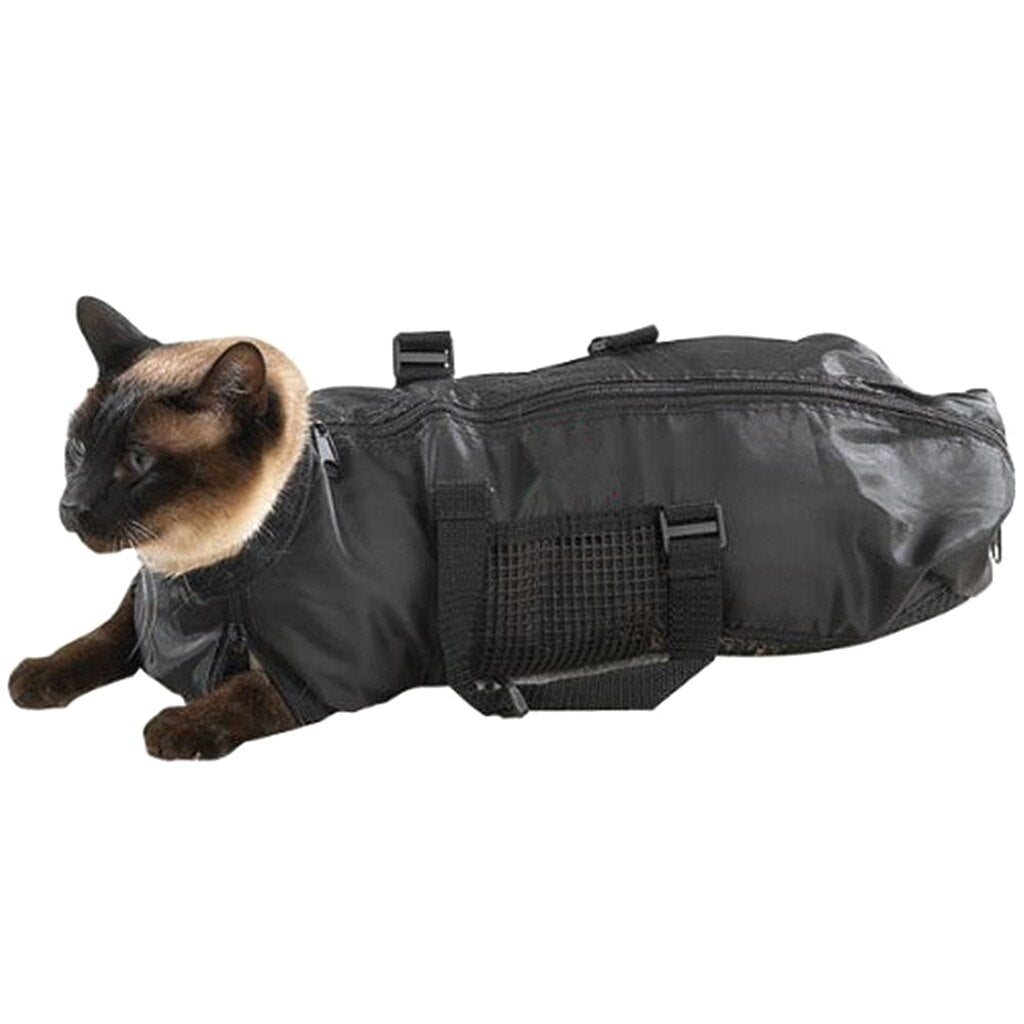 Multipurpose Cat Grooming Bag Durable Cat Restraint Carrier Bag Muzzle Bathing Nail Cut Cleaning Beauty Pet Supplies Storage