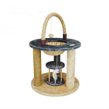 Arch bridge shaped hemp rope cat climbing cat paradise cat toy cat scratch board  furniture detachable