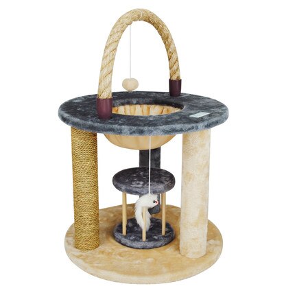 Arch bridge shaped hemp rope cat climbing cat paradise cat toy cat scratch board  furniture detachable