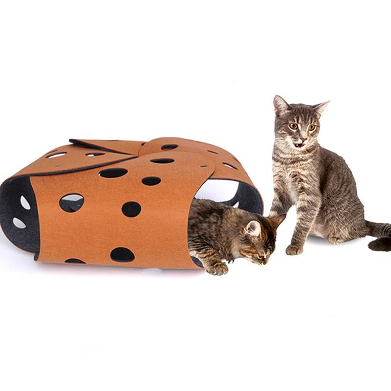 2Pcs Funny Pet Tube Cat Tunnel  Play Tubes Balls Collapsible Crinkle Kitten Toys Puppy Rabbit Play Dog Tunnel Puzzle Toy