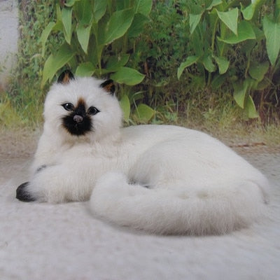 simulation cute lying cat 30x21x16cm model polyethylene&furs cat model home decoration props ,model gift d704