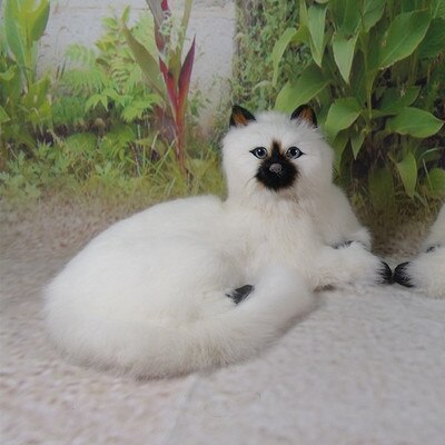 simulation cute lying cat 30x21x16cm model polyethylene&furs cat model home decoration props ,model gift d704