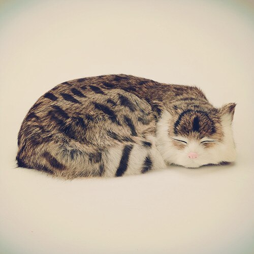 simulation animal large 27x21x10cm prone cat model,lifelike sleeping cat , cat toy decoration gift t470