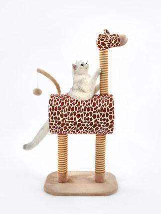 Giraffe Cat Climbing Frame Four Seasons Universal Platform Climbing Frame Cat Supplies [animal Kingdom Series]