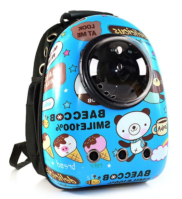 New Pattern Outgoing Cat Bag Environmental Portability Pet Capsule Backpack It's To Go Dog Backpack Pet Supplies