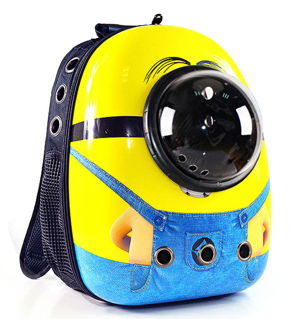 New Pattern Outgoing Cat Bag Environmental Portability Pet Capsule Backpack It's To Go Dog Backpack Pet Supplies