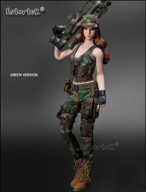 CAT TOYS CT014 1/6 Military Female Character Set for 12inch Phicen Jiaoudoll Action Figure DIY
