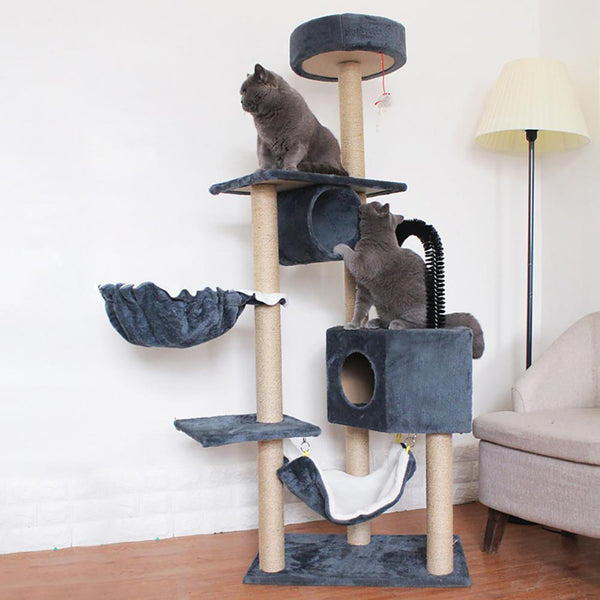 Multifunction Multilayer Wear Resistant Sisal Hemp Scratching Column Pet Cats Nest