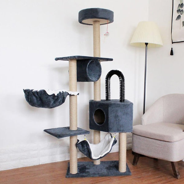 Multifunction Multilayer Wear Resistant Sisal Hemp Scratching Column Pet Cats Nest