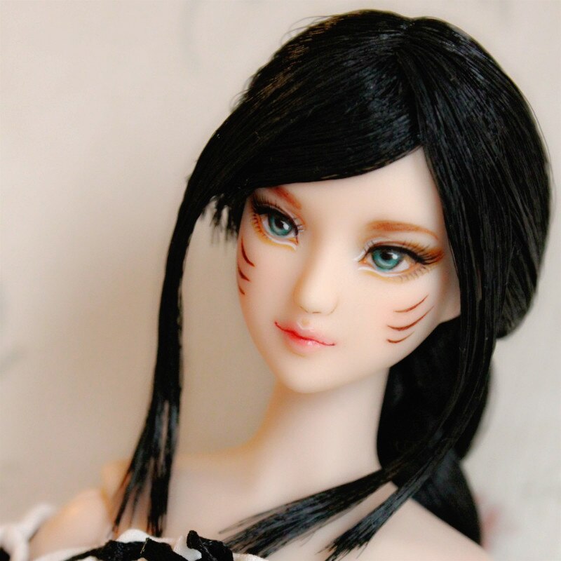 Estartek Hand Customized HD40 Sexy 1/6 Obitsu Cat Painting Head Sculpt for Phicen Tbleague Uniquedoll Action Figure DIY