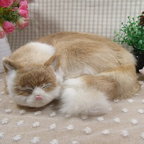 Dorimytrader simulation animal cat home decoration kitten model creative decorations for friend lover birthday gift 29x31x10cm