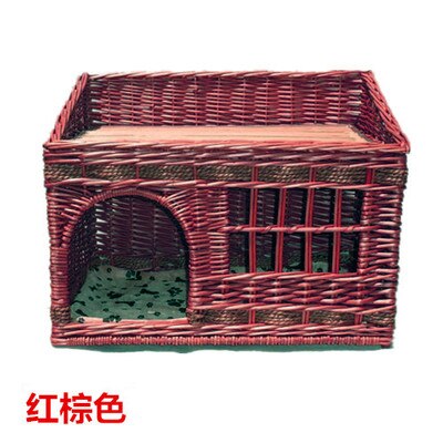 Rattan liubian knitted double layer pet nest cat pet supplies the dog teddy four seasons general