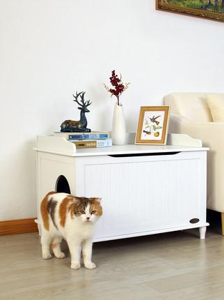 Cat toilet anti-splash full-closed deodorant extra large closed large cat litter