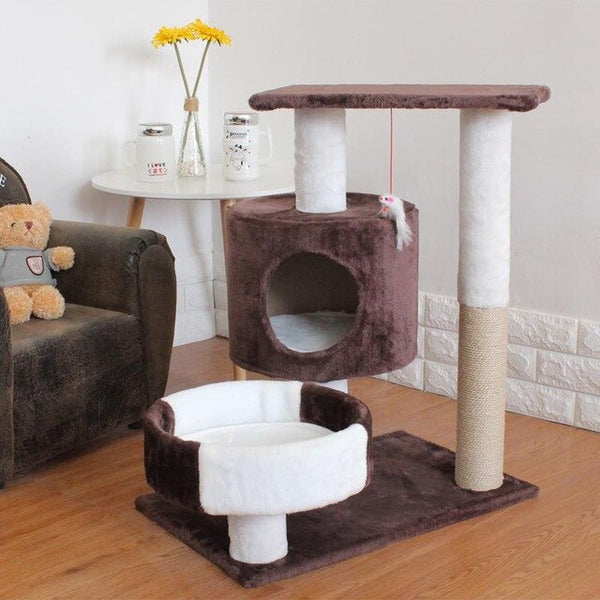 Cat Climbing Scratching Litter Toy Jumping House Villa Jumping Cat Supplies Cat Window Hammock Kitten Beds  Kennel  Shelf