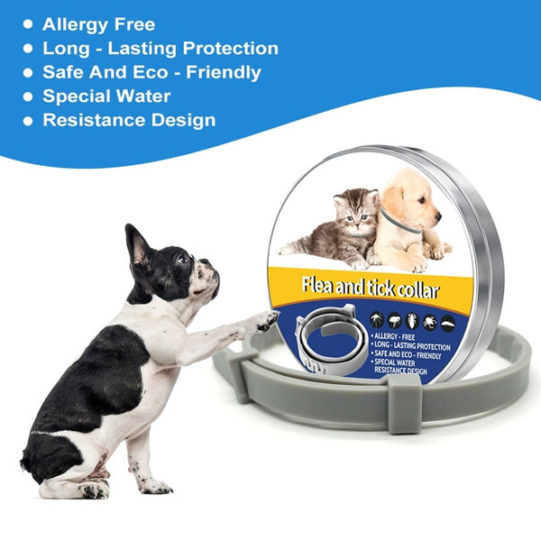 Dog Cat Collar Anti Flea Ticks Mosquitoes Outdoor Protective Pet Collar Killing Flea Adjustable Waterproof Collar Pet Supplies