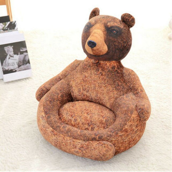 Emulational Animals Cat Dog Plush Mini Sofa Stuffed Kids Chair Husky Dogs gifts