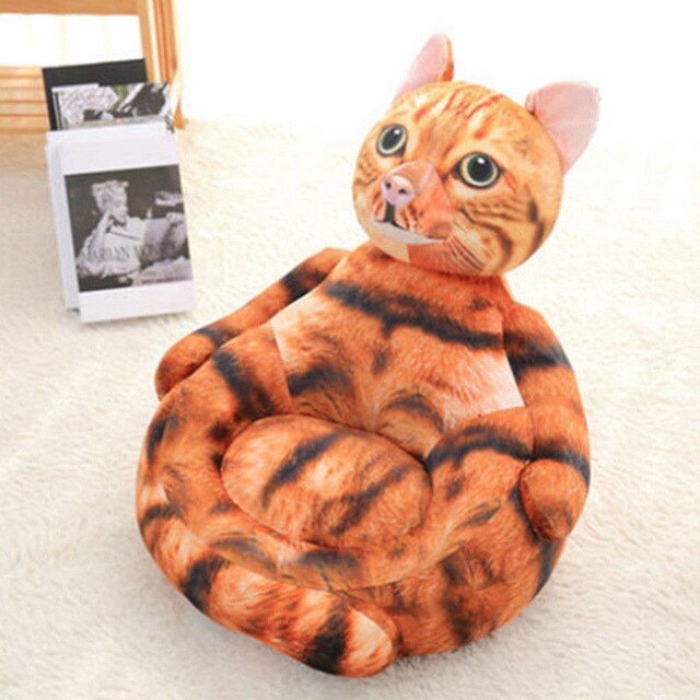 Emulational Animals Cat Dog Plush Mini Sofa Stuffed Kids Chair Husky Dogs gifts