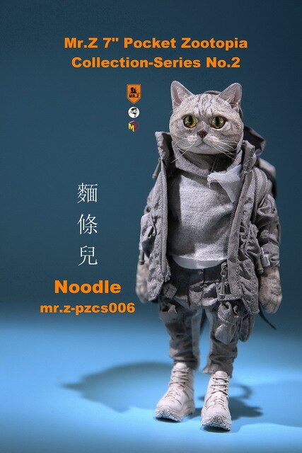 Mr.Z 7inch Cute Cat Collection Series No.2  Dumpling Noodle Donut Garage Kit Statue for Fans Holiday Gift