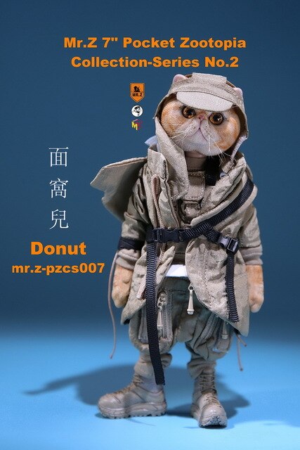 Mr.Z 7inch Cute Cat Collection Series No.2  Dumpling Noodle Donut Garage Kit Statue for Fans Holiday Gift