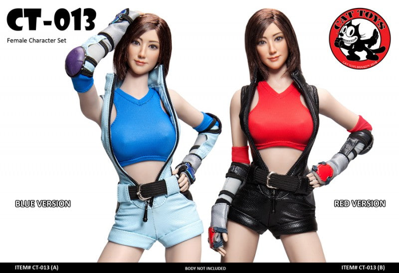 [Estartek] CAT TOYS CT013 1/6th Scale Female Combat Suit Costume with Head for 12" Collectible Action Figure DIY