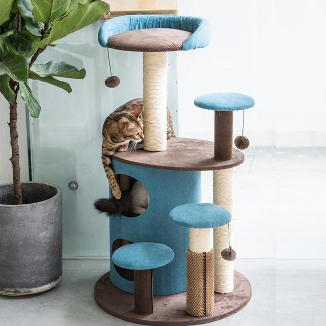 Climb The Cat Litter One Hemp Cat Tree Sisal Cloth Cat Scratch Board Cat Climbing Frame